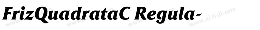 FrizQuadrataC Regula字体转换